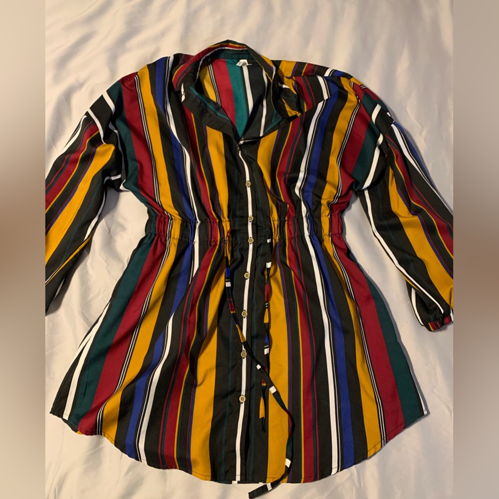 LIVE 4 TRUTH women’s plus striped multicolor dress